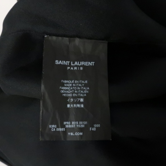 Saint Laurent Dress Black Crepe Size 40 - Picture 8 of 8